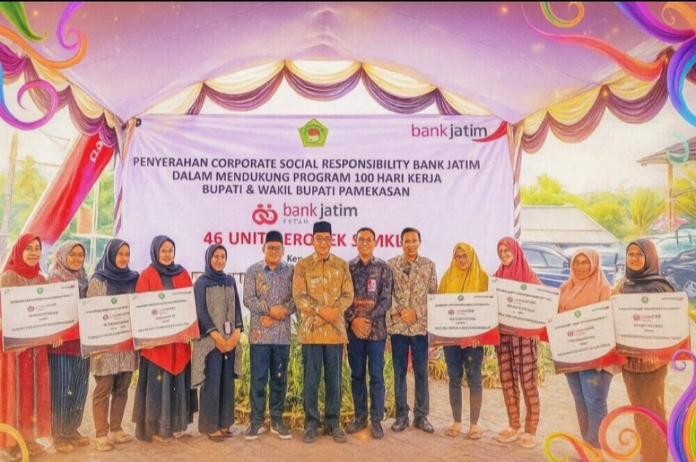 Pemkab Pamekasan Gandeng Bank Jatim, Salurkan 46 Gerobak untuk PKL